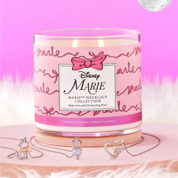 RARE Disney The Aristocats Marie Charmed Aroma Candle Cat Jewelry Inside - Picture 2 of 2